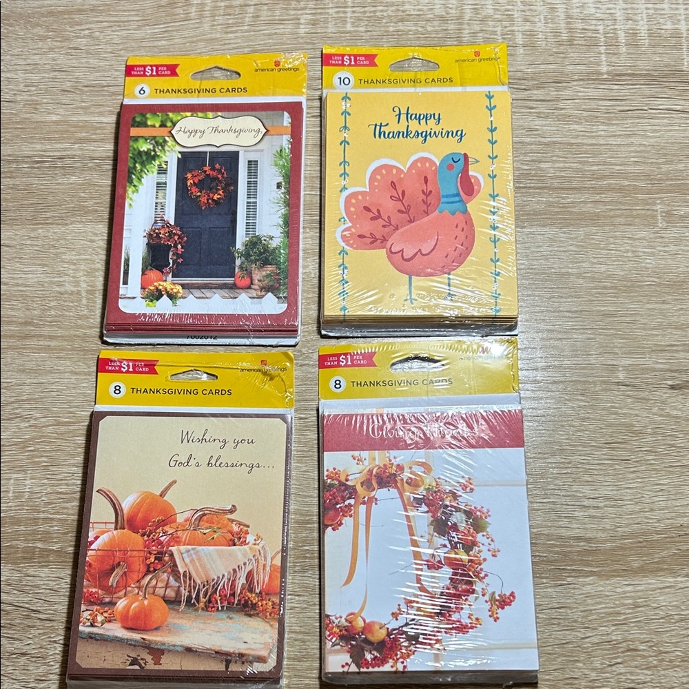 American Greetings Thanksgiving Card Set - Vibrant Designs